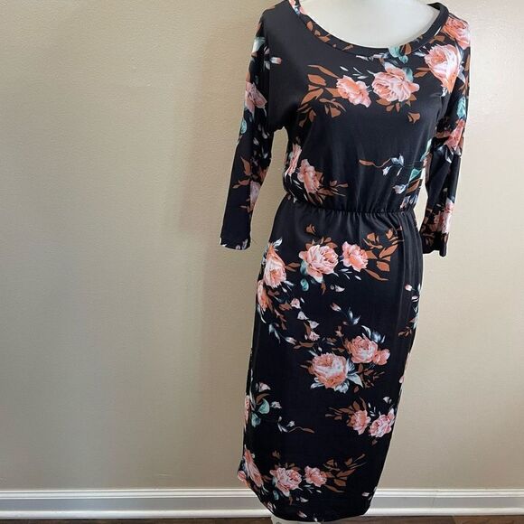 Moyabo| Amazon| Floral print| With pockets| Has stretch| Midi - Picture 10 of 10